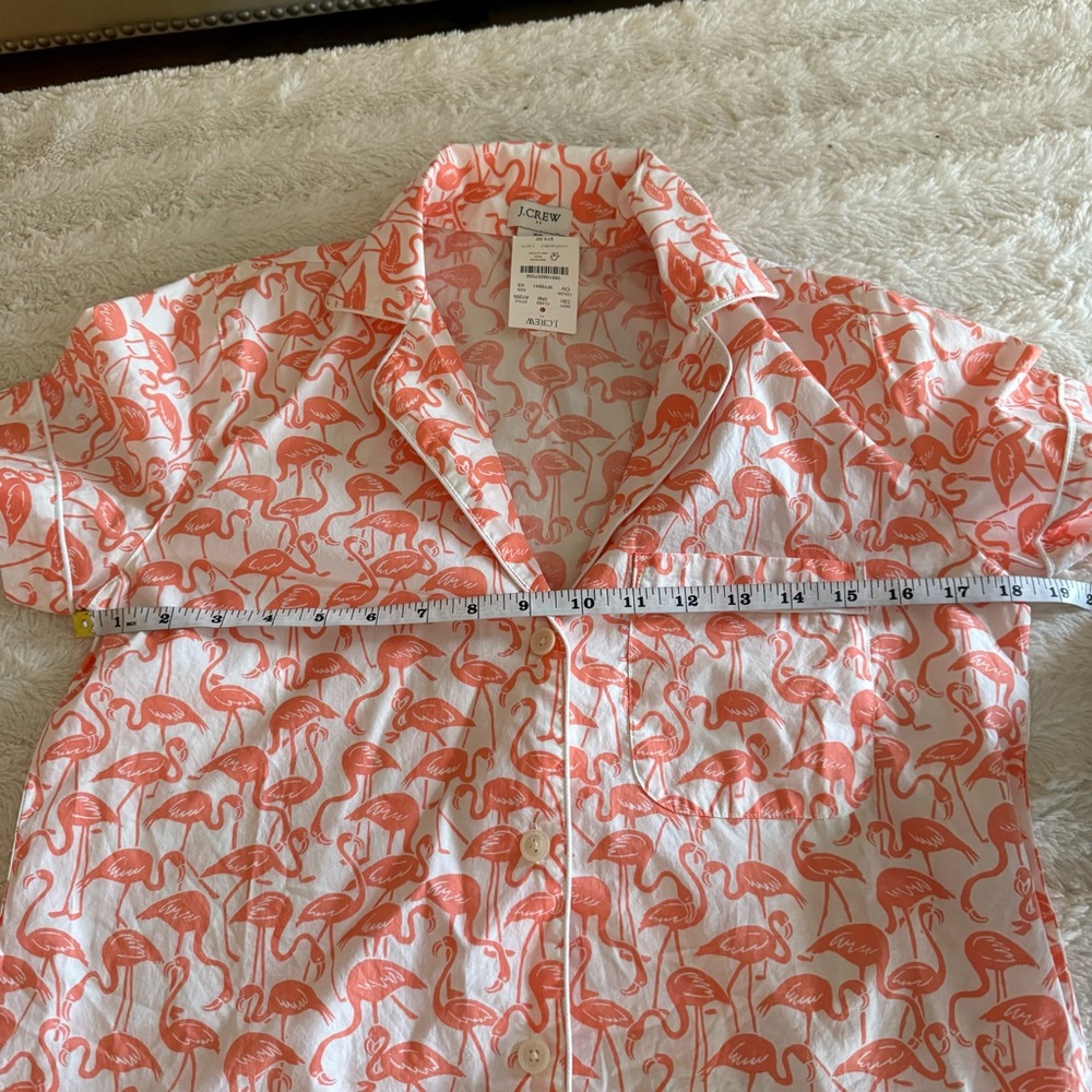 J. Crew Flamingo Print top - Picture 4 of 6